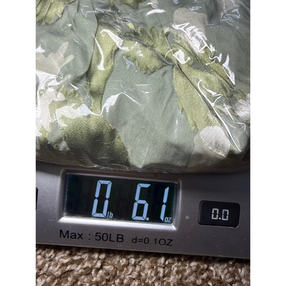 Casual Corner Annex Petite 8 Sage Green Silk Blend Floral Burnout Dress & Scarf - Picture 10 of 10